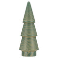 Wooden Christmas Tree Decoration, Green and Gold, 14", by Holiday Time
