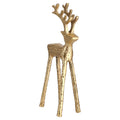 Metal Reindeer Christmas Decoration, Gold, 13", by Holiday Time