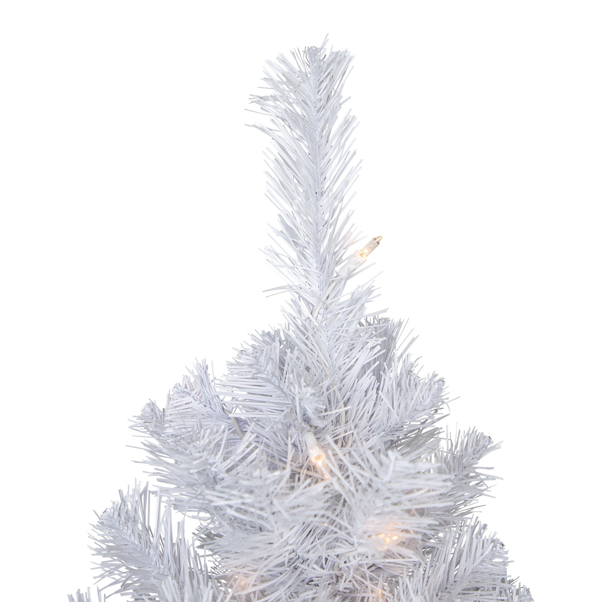 Northlight Pre-Lit Slim White Winston Pine Artificial Christmas Tree - 6.5' - Clear Lights