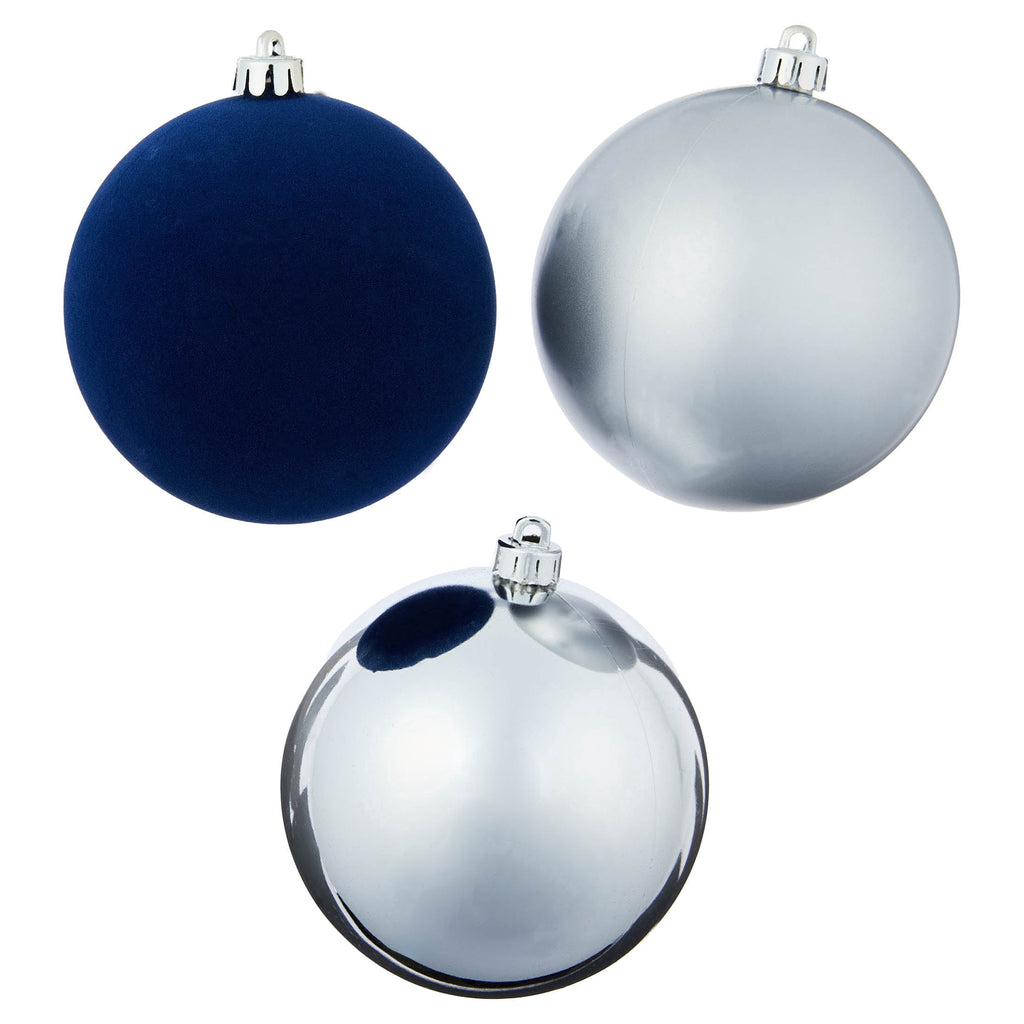 8-Count Champagne and White Ball Shatterproof Christmas Ornaments, 4.5", by Holiday Time