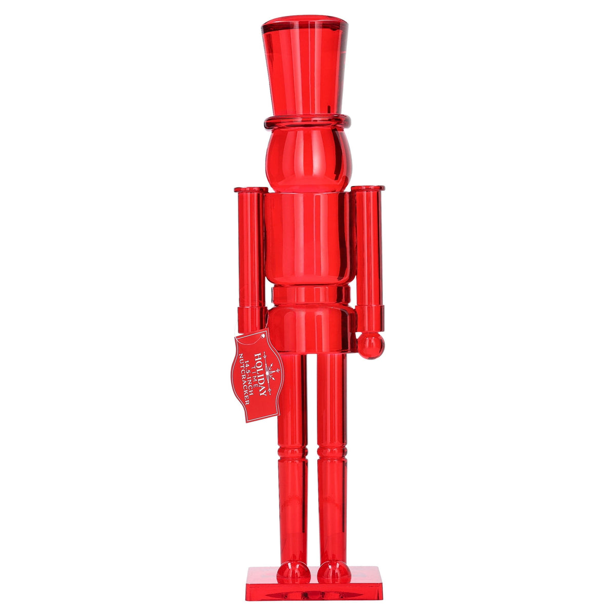 Acrylic Nutcracker Christmas Decoration, Red, 15", by Holiday Time