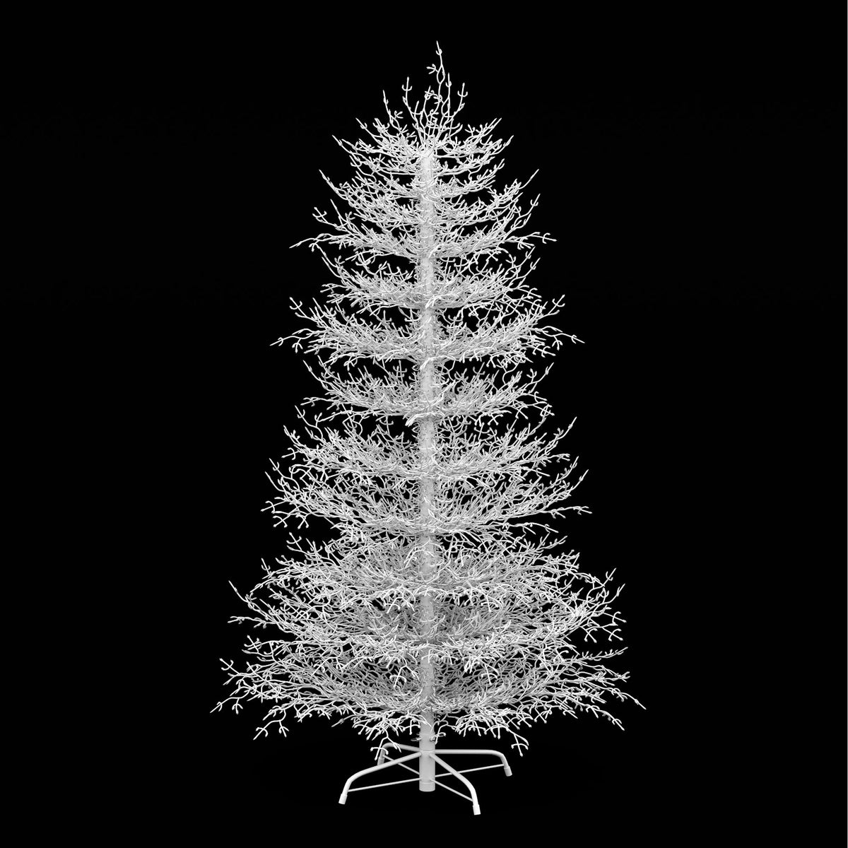 4FT Pre-lit Aspen Fir Artificial Christmas Tree, UHOMEPRO Hinged Xmas Tree 280 Snow Flocked Branch Tips, 230 Warm White LED Lights, Holiday Coral Christmas Tree for Home Party
