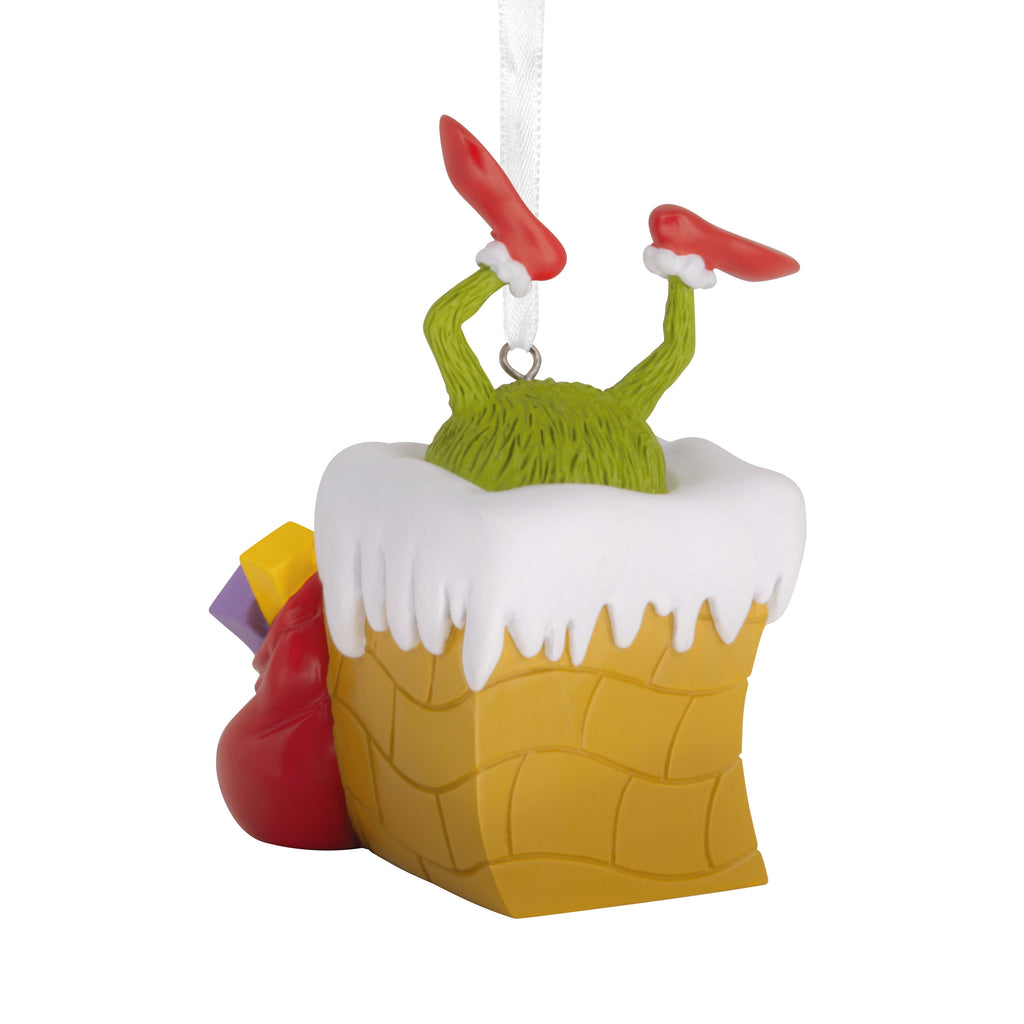 Hallmark Christmas Ornament (Grinch in Chimney), 1 Count