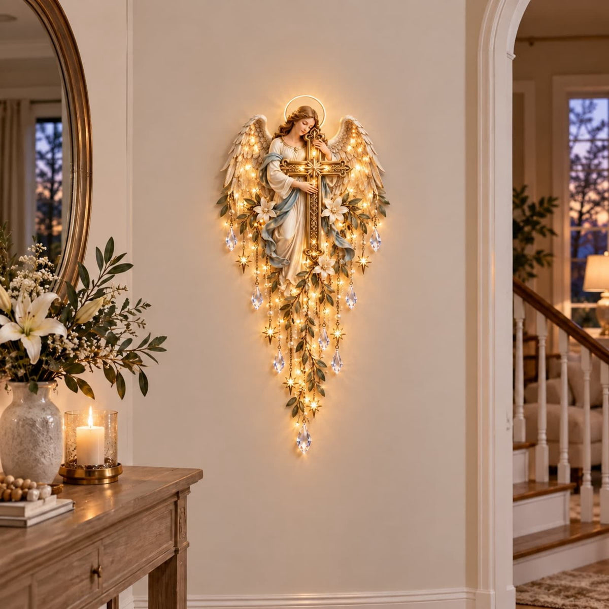 Snowman Magic Fountain, Flowing Snowflake LED Christmas Garden Light,Solar Power and Outdoor Garden Stake for Christmas Yard Decor