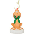 Christmas Blow Mold Lighted Covered Outdoor Decor Max with Antler from Dr. Seuss, 14 in