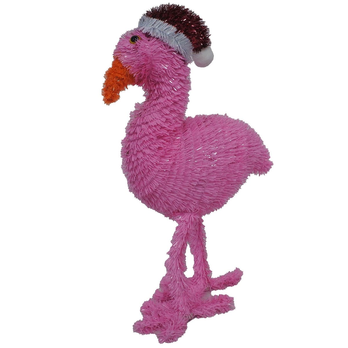 Tinsel Flamingo Christmas Decoration, Pink, 15", by Holiday Time