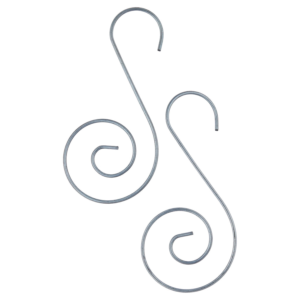 Large Silver Spiral Christmas Ornament Hooks, 2.3", 15 Count, by Holiday Time