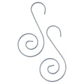 Large Silver Spiral Christmas Ornament Hooks, 2.3", 15 Count, by Holiday Time