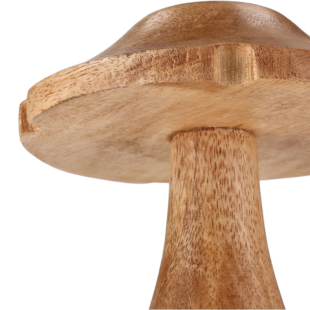 Large Wood Mushroom Christmas Decoration, Brown, 6.3", by Holiday Time