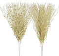 16 Piece Artificial Glitter Berry Stems 17 Inch Gold Christmas Tree Picks