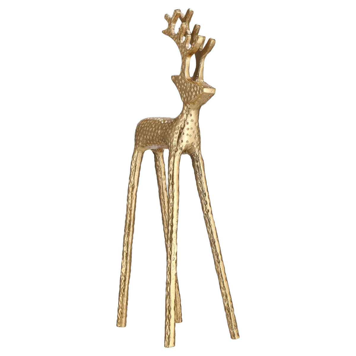 Metal Reindeer Christmas Decoration, Gold, 16", by Holiday Time