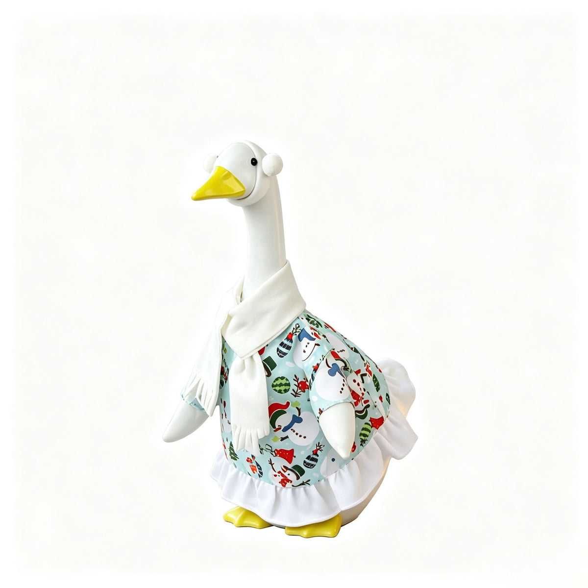 Lzobxe Porch Goose Clothes, Casual Style Lawn Yard Garden Decor for 23" High Cement or Plastic Geese, Goose Costume for All Season and Occasiona