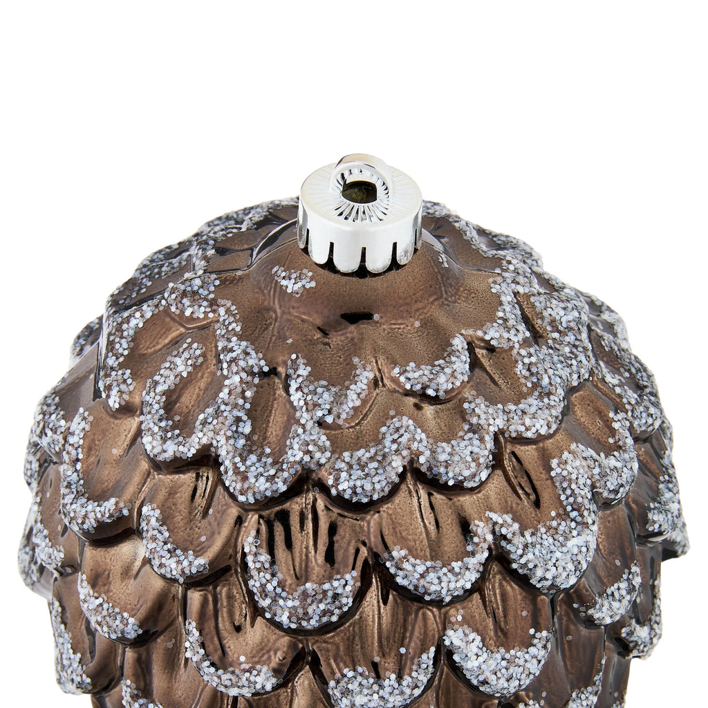4-Count Champagne and Cream Ball Shatterproof Christmas Ornaments, 6", by Holiday Time