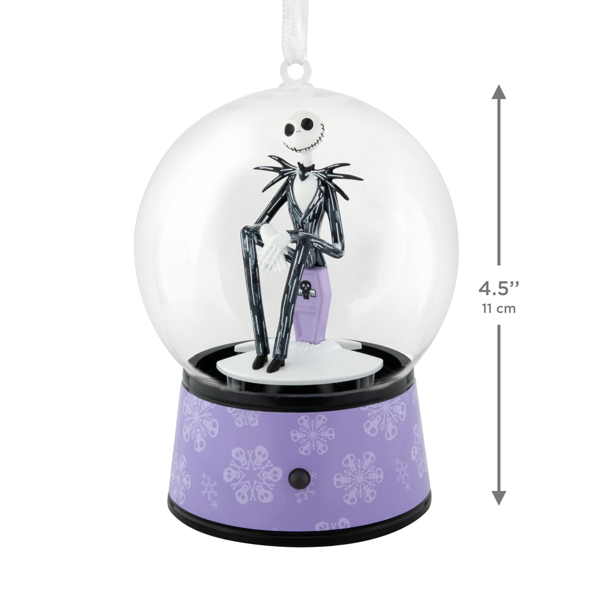 Hallmark Christmas Ornament (Jack Skellington Musical Snow Globe), 1 Count