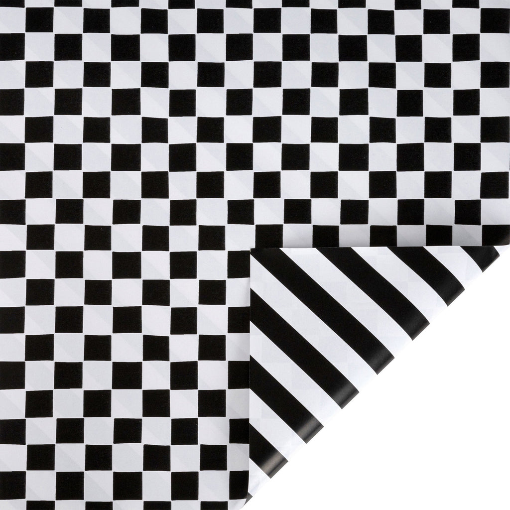 LaRibbons Nutcracker Wrapping Paper, 30" x 10' Holiday Reversible Metallic Gift Wrap Kit, Holly Nutcracker Plaids and Checks