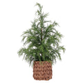 Potted Cypress Artificial Christmas Tree, Green and Brown, 18", by Holiday Time