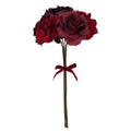Red Hydrangea and Rose Decorative Christmas Picks, 17", 6 Count, by Holiday Time