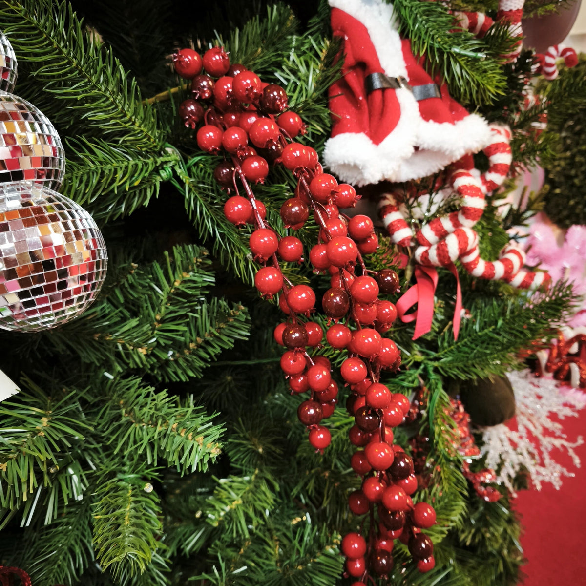 Red Berry Decorative Christmas Pick, 18", by Holiday Time