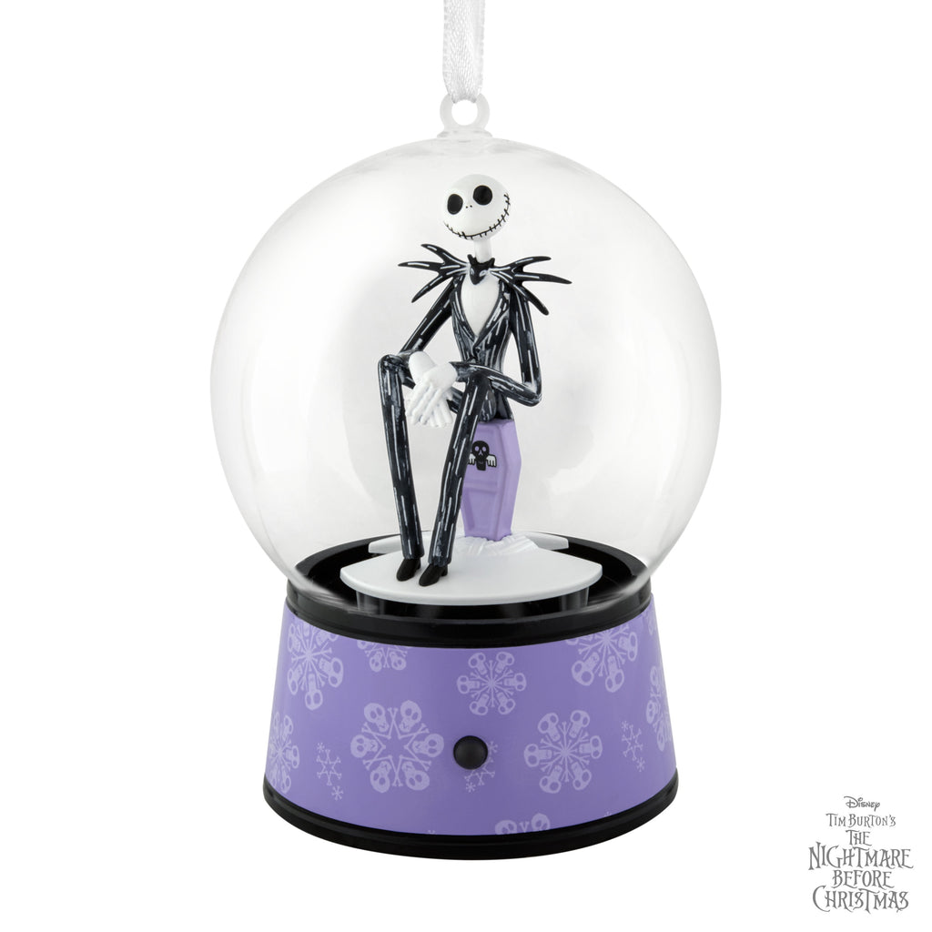 Hallmark Christmas Ornament (Jack Skellington Musical Snow Globe), 1 Count