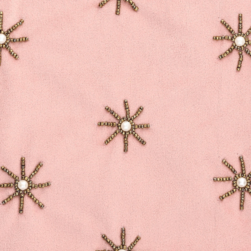 Beaded Starburst Christmas Stocking, Pink, 19", by Holiday Time