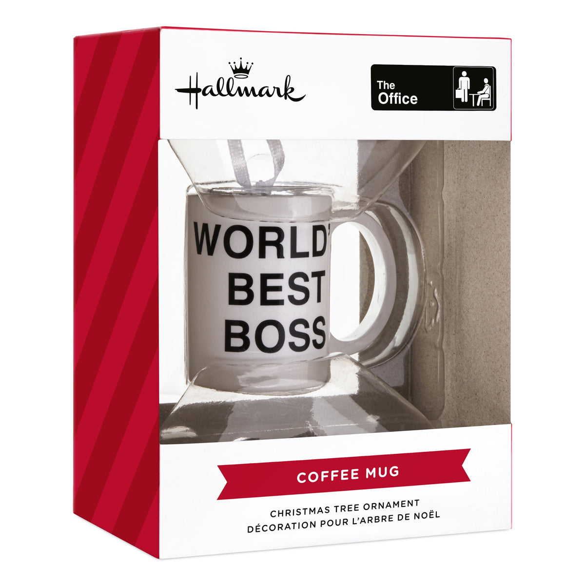 Hallmark Christmas Ornament (The Office World's Best Boss Mug), 1 Count