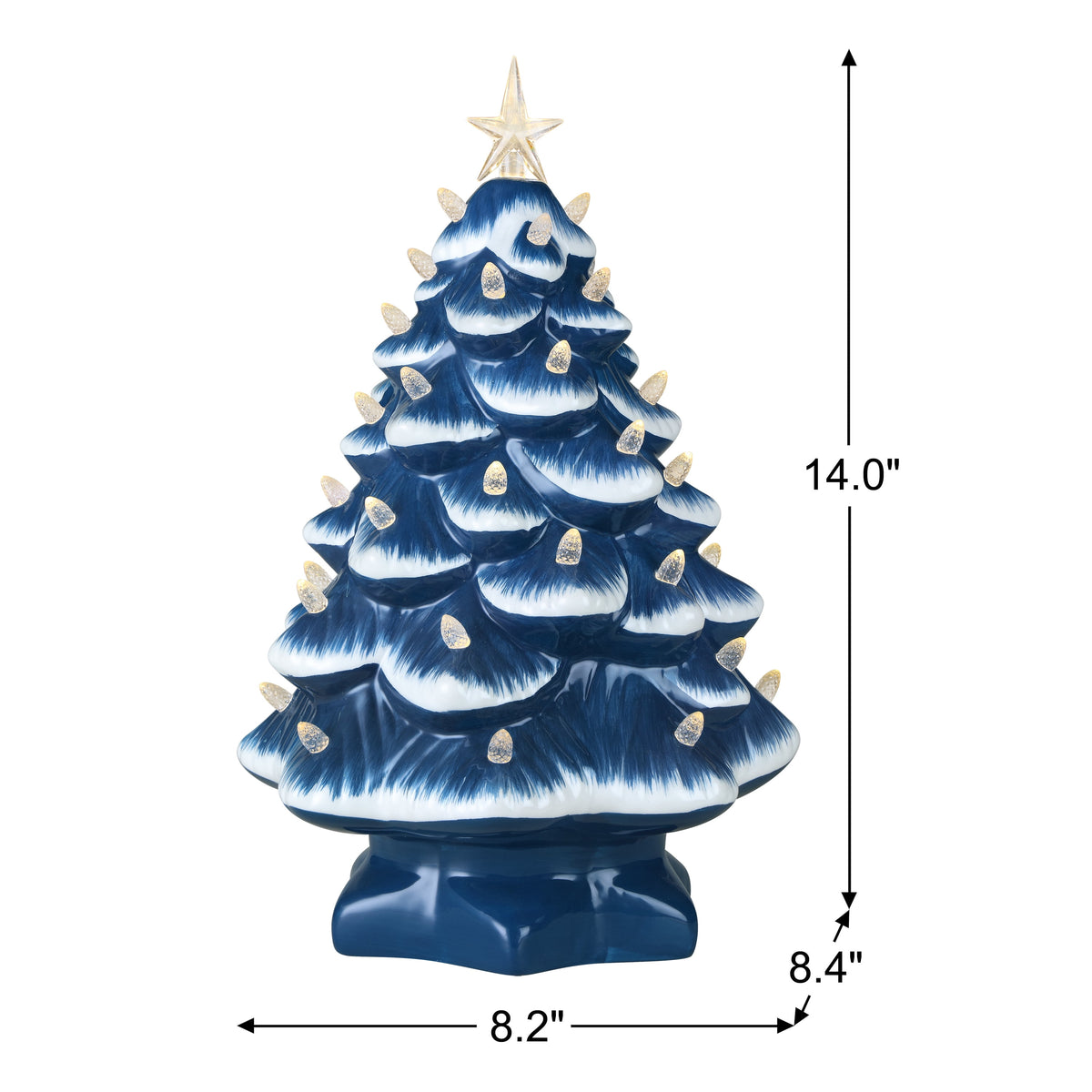 Mr. Christmas 8 in. Nostalgic Ceramic Tree - Green