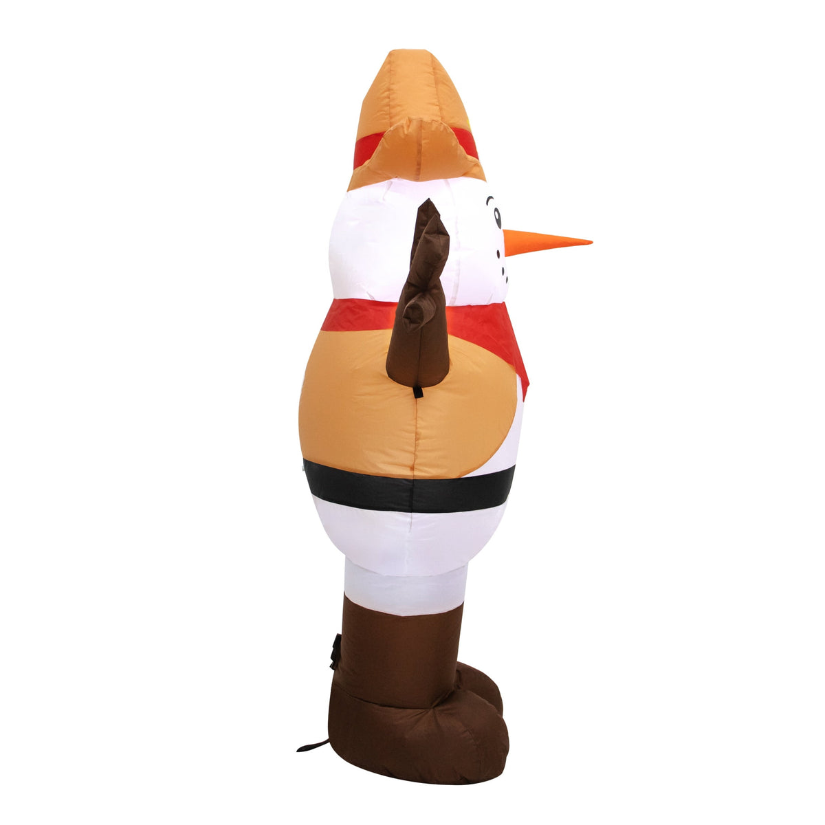 Multicolor Sheriff Snowman Christmas Yard Inflatable, 4', by Holiday Time