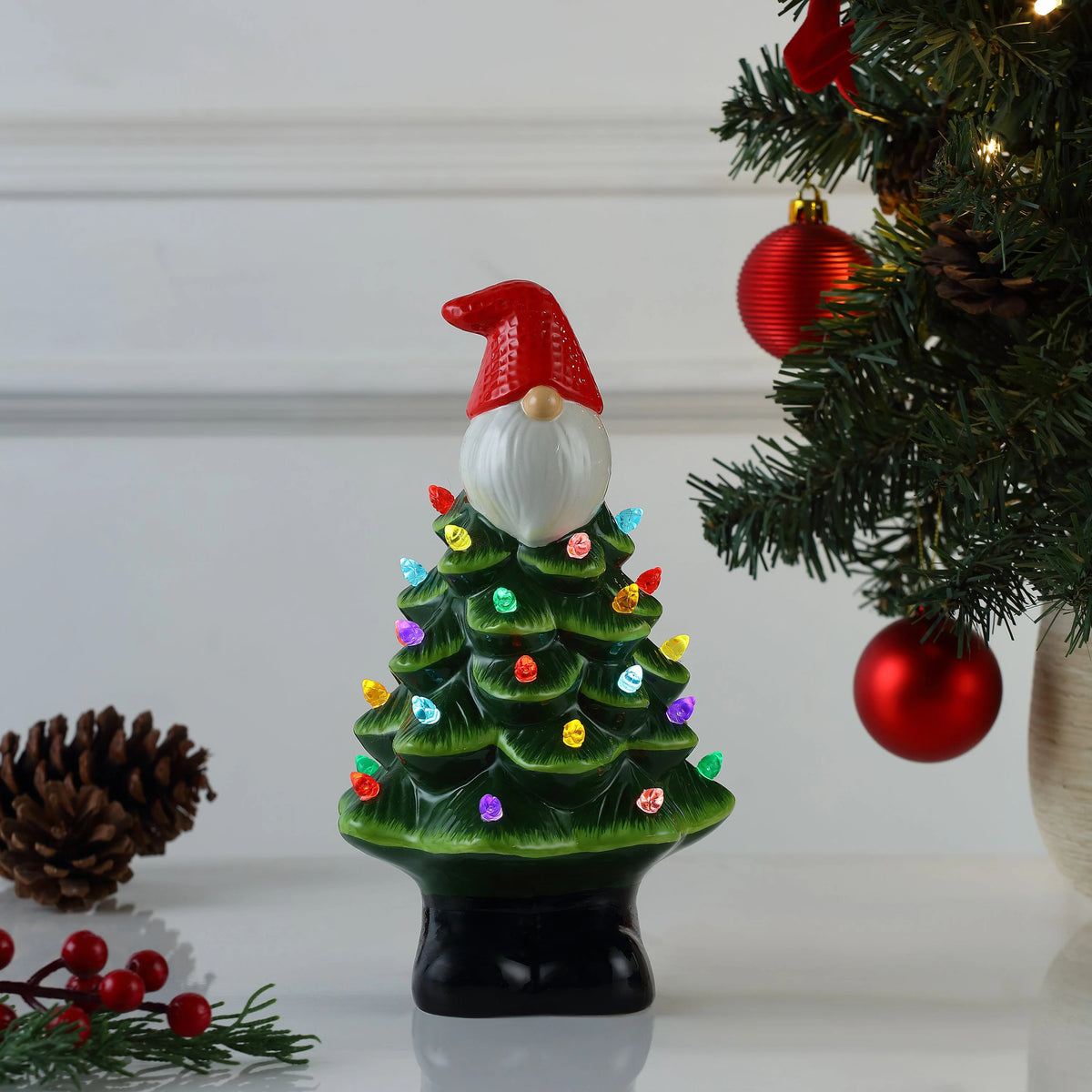 Mr. Christmas 7 in. Nostalgic Ceramic Tree - Rainbow