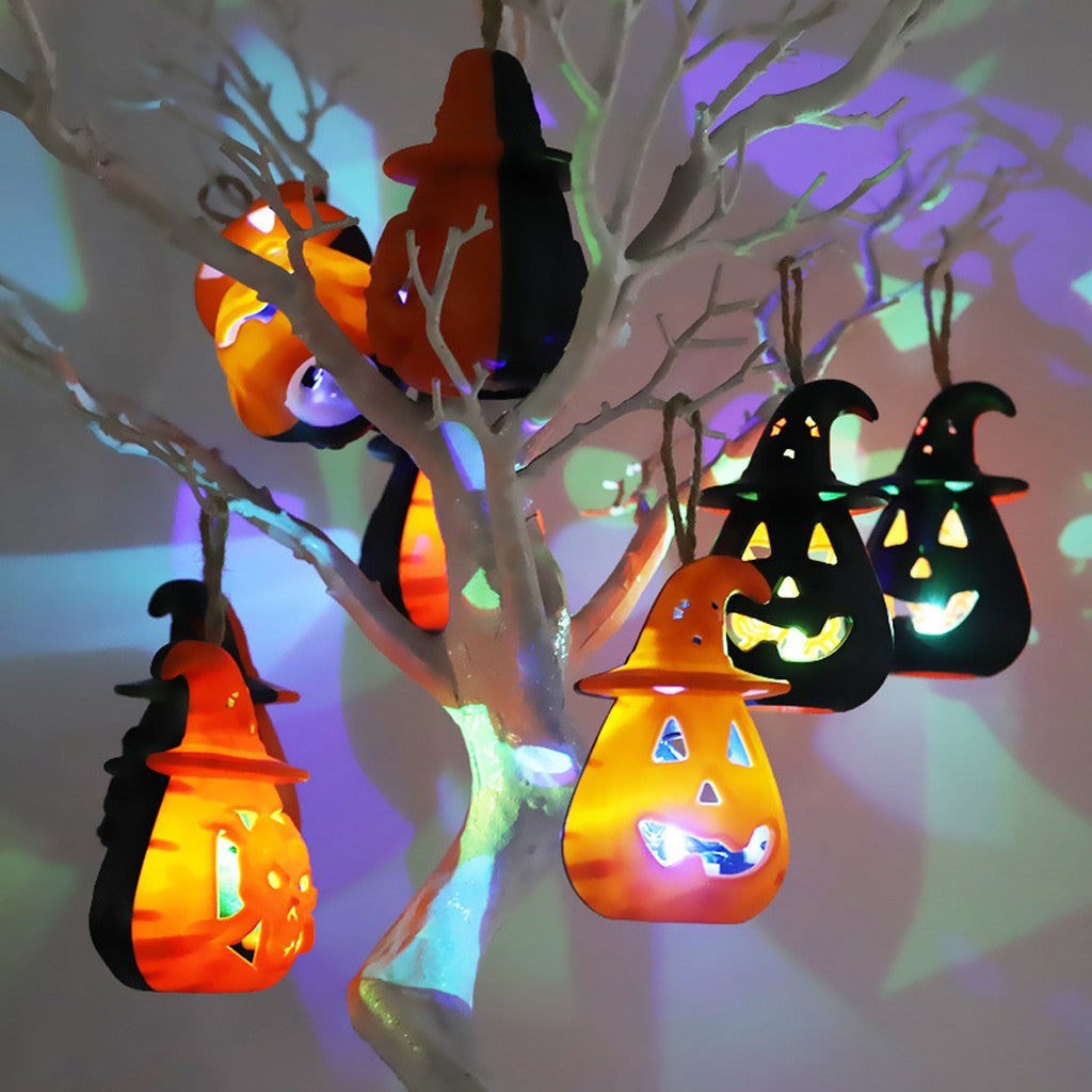 Mini LED Jack O Lantern - Battery Operated Halloween Decor with Flickering Light - 3.1 Inch Plastic Pumpkin for Porch, Pathway & Party Scary Display