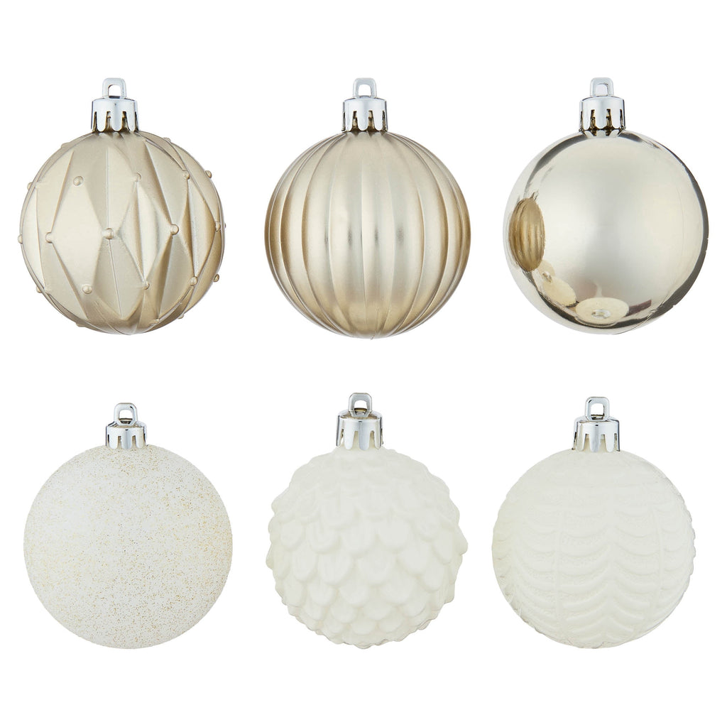 24-Count Red/Green/Gold Ball Shatterproof Christmas Ornaments, 2.8", by Holiday Time