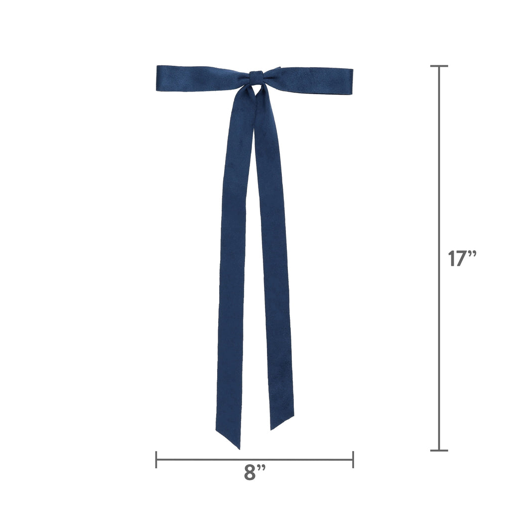 My Texas House Blue Decorative Christmas Bows, 17", 3 Count