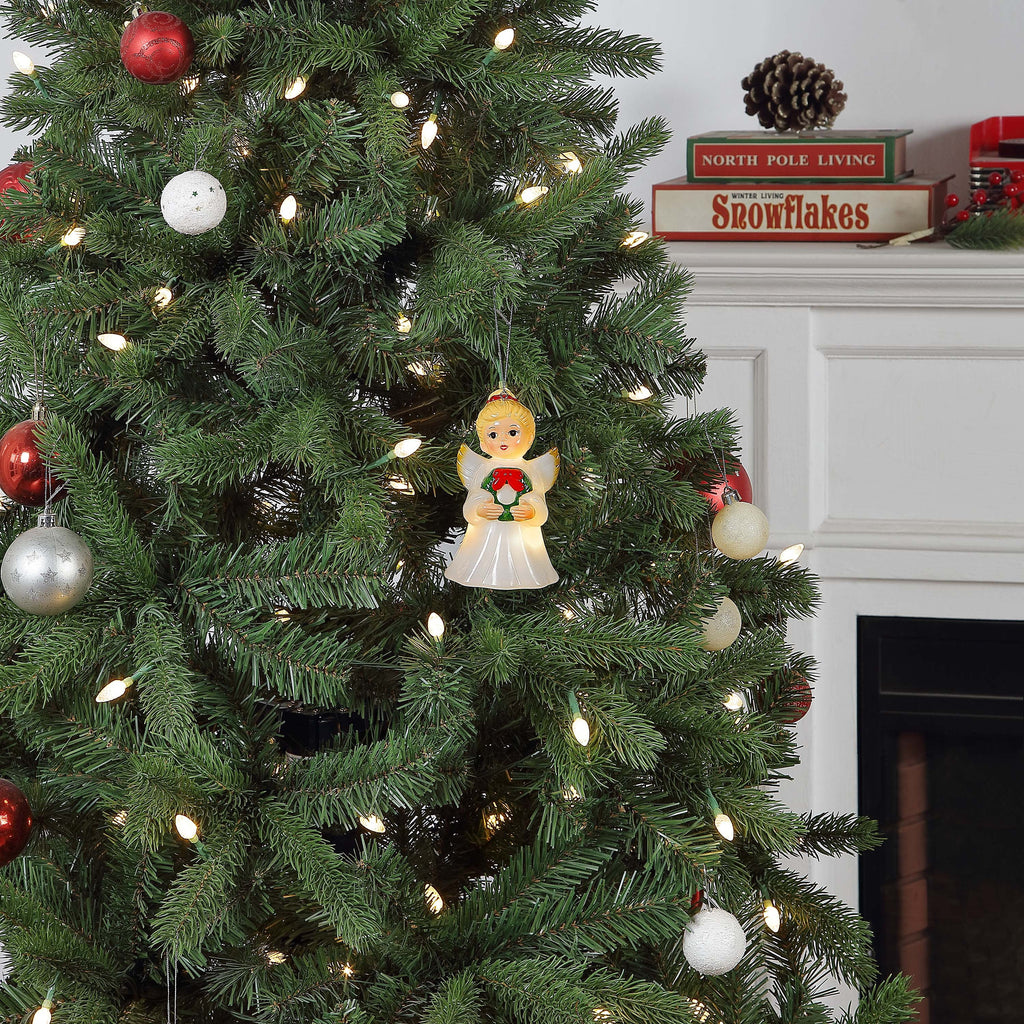 Mr. Christmas 5-inch Mini Blow Mold Ornament, Angel