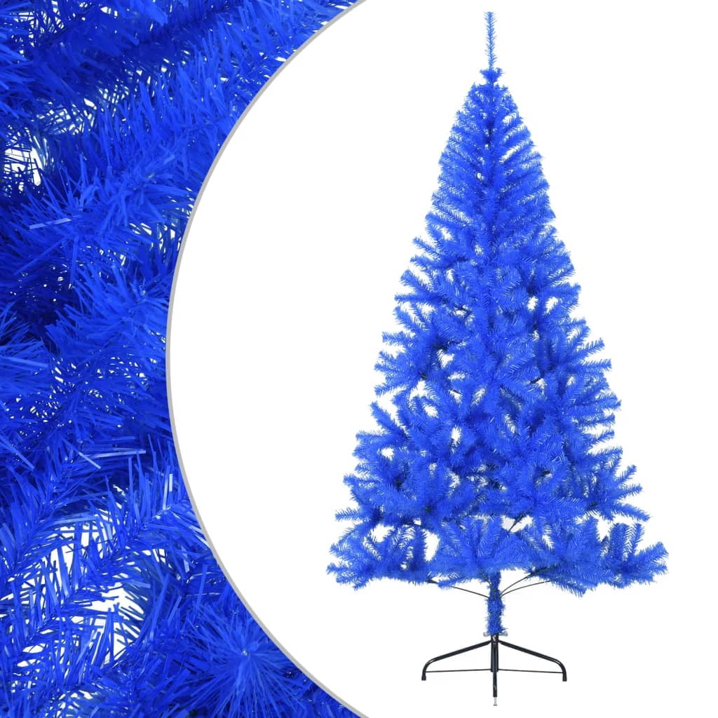 vidaXL Christmas Tree Decoration Artificial Half-Circle Tree with Stand PVC