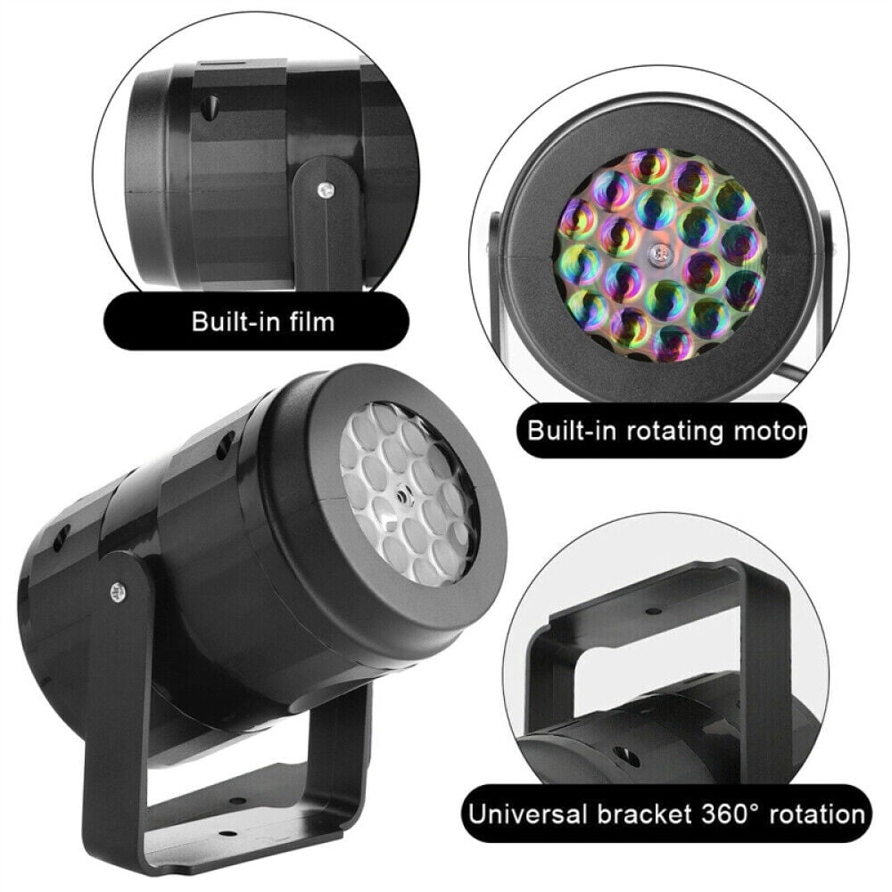 16 Patterns LED Christmas Projector Moving Light Laser Landscape Lamp Indoor Outdoor Xmas Decor