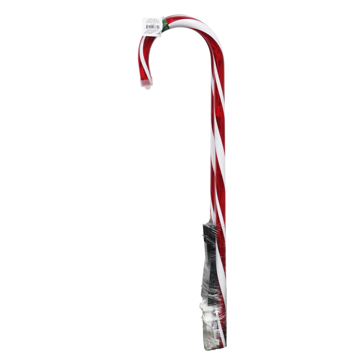 Light-Up Candy Cane Outdoor Christmas Yard Stakes, Red and White, 26", Set of 3, by Holiday Time