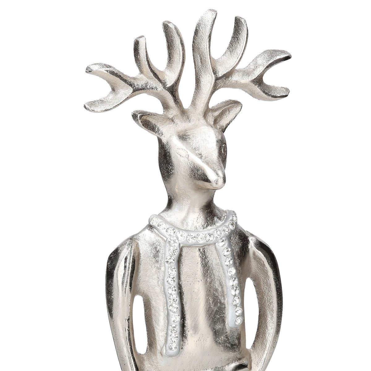 Metal Deer Man Christmas Decoration, Silver, 16", by Holiday Time