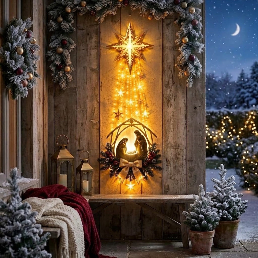 Snowman Magic Fountain, Flowing Snowflake LED Christmas Garden Light,Solar Power and Outdoor Garden Stake for Christmas Yard Decor