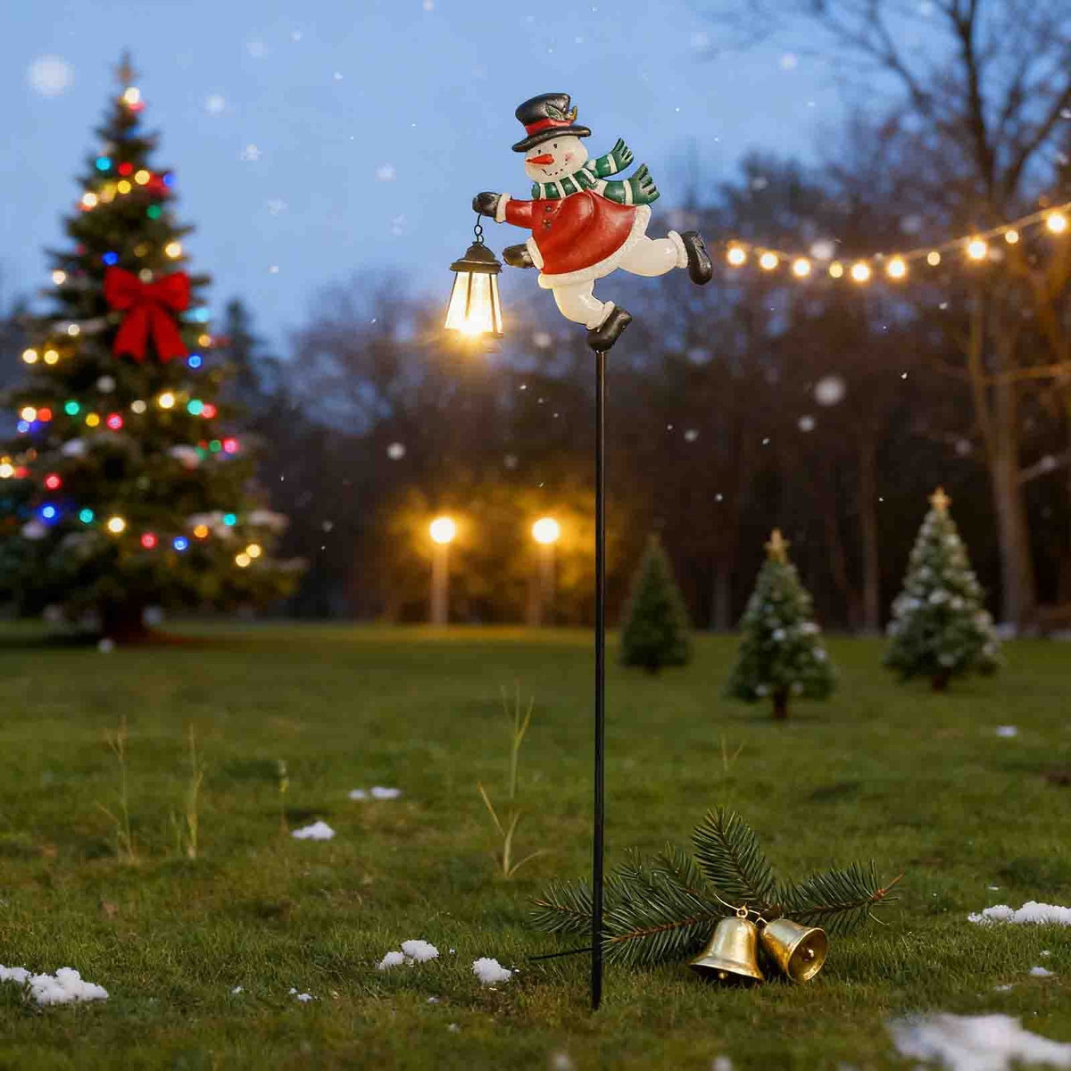 Stijggn Halloween Pumpkin Stake Solar Garden Lights, Waterproof Multi Branch Little Pumpkin Lantern Garden Stake Lights Outdoor Walkway Yard Garden Decoration