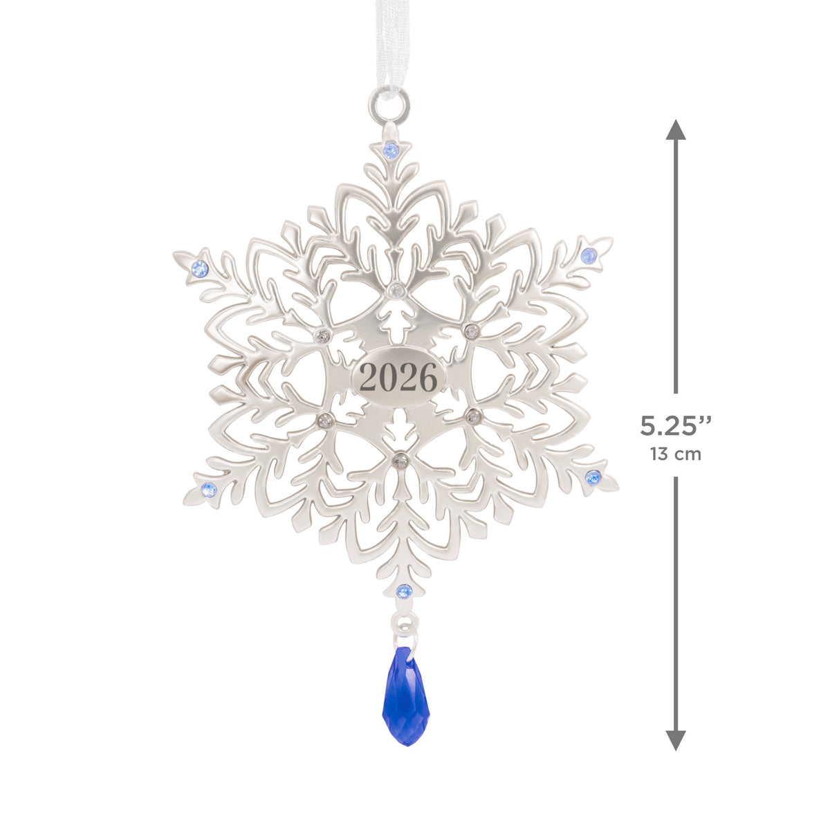 Hallmark Christmas Ornament (Snowflake 2026, Metal), 1 Count