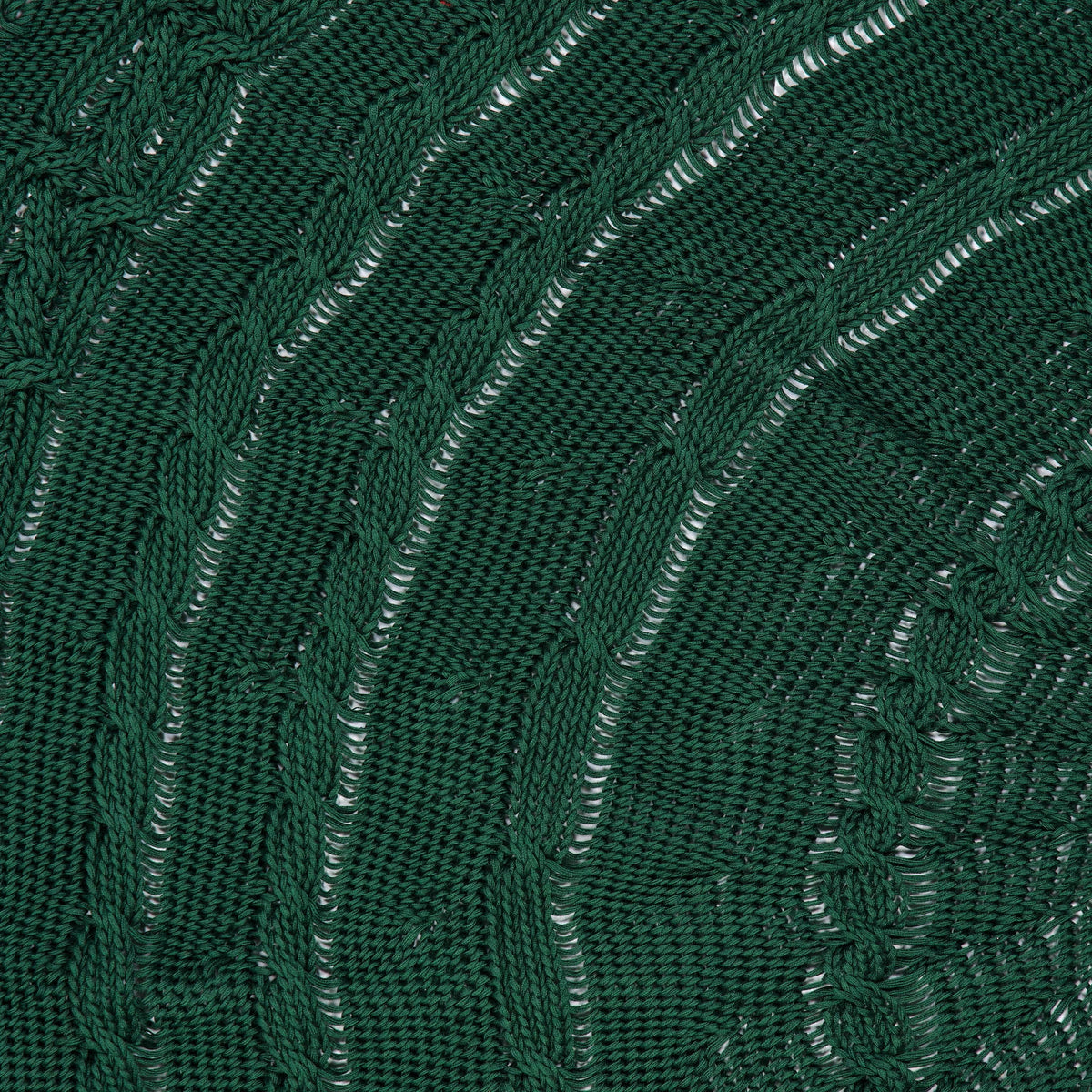 Cable Knit Christmas Tree Skirt, Green, 48", by Holiday Time