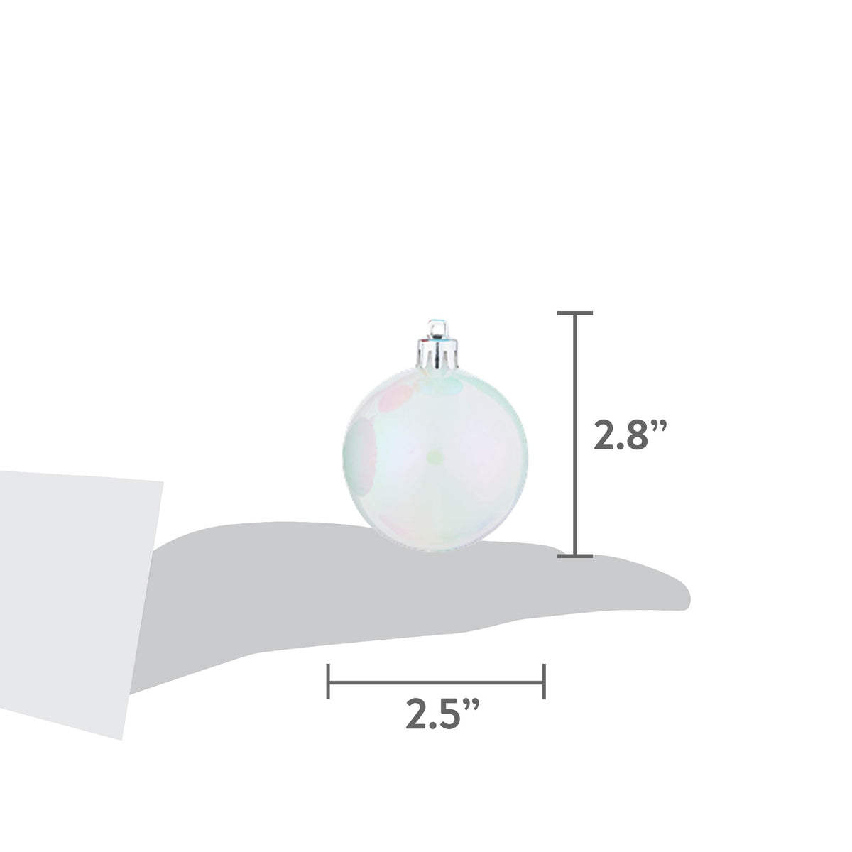 24-Count Red/Green/Gold Ball Shatterproof Christmas Ornaments, 2.8", by Holiday Time