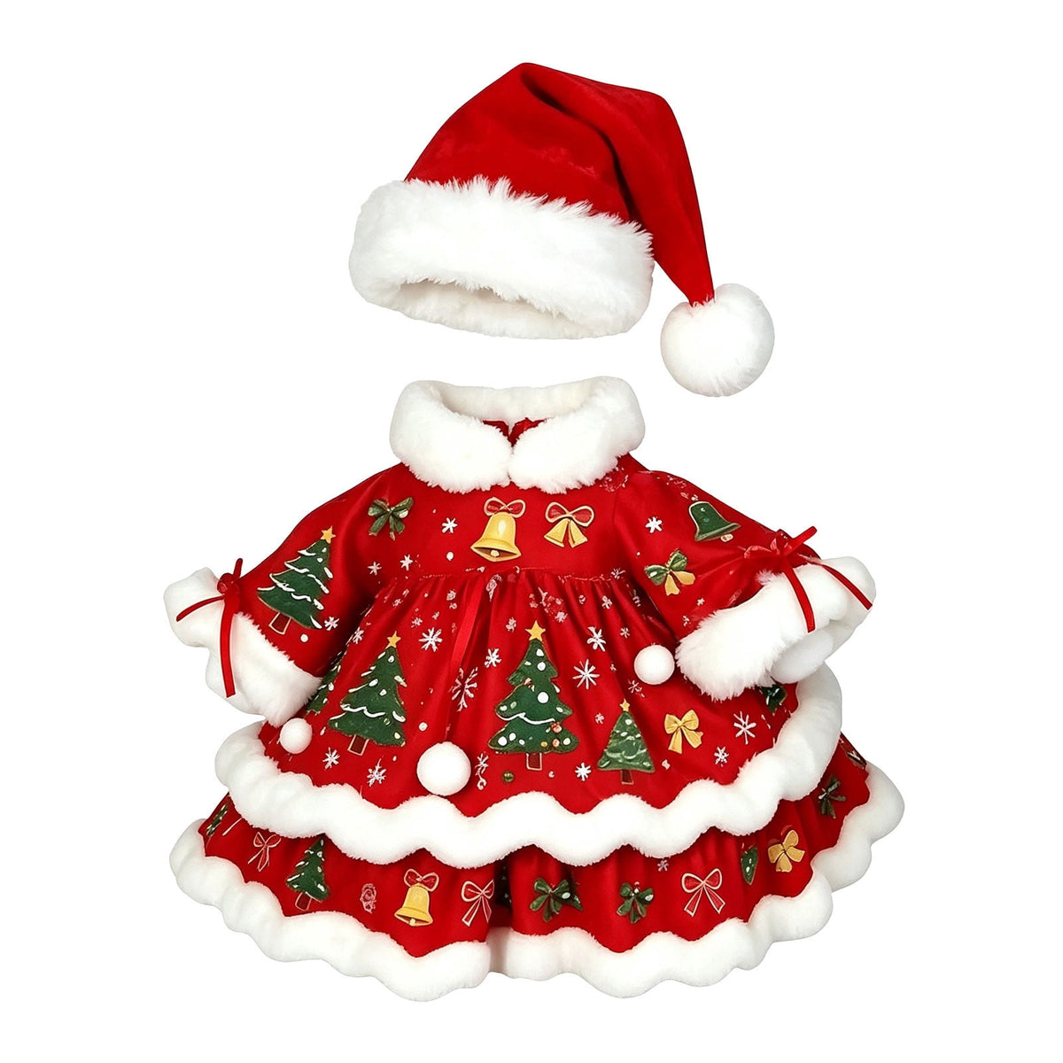 Aurorax Christmas Goose Clothes for Cement Goose Porch Goose 23"/17",Porch Goose Outfit 19 inch,Red Holiday Porch Goose Clothing Accessories for Garden Lawn Yard