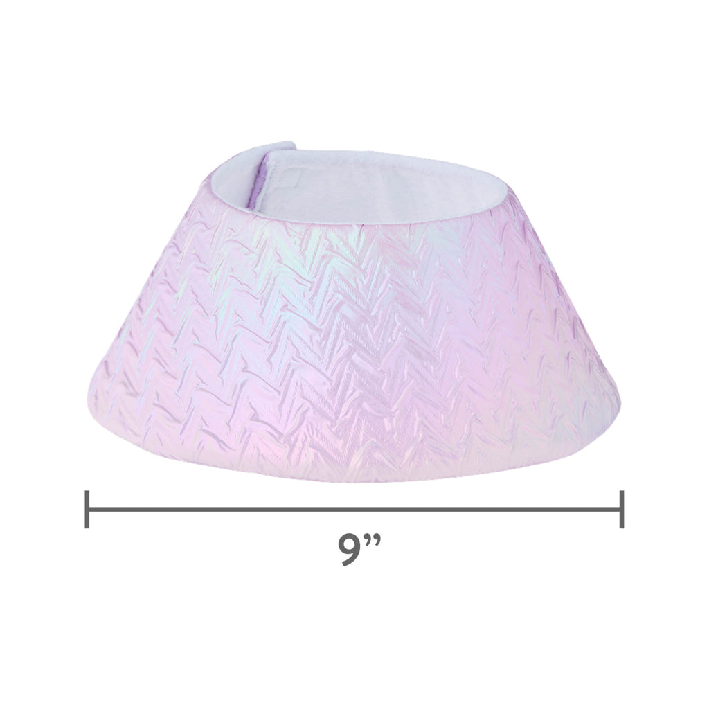 Pinch Pleating Mini Christmas Tree Stand Band, Iridescent, 9", by Holiday Time