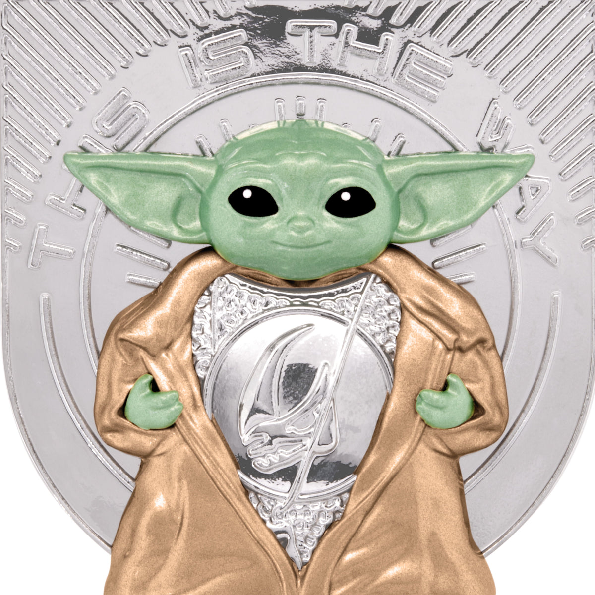 Hallmark Christmas Ornament (Star Wars: The Mndlrian Grogu, Metal), 1 Count