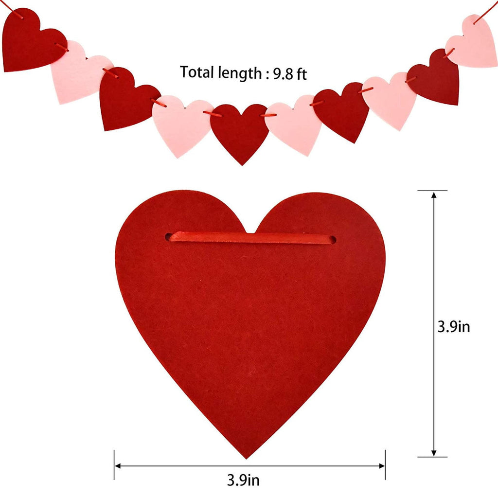 XGFHYJEH 10 LED 1.5M Valentine's Day Lights, Valentines Day Decorations Lights, Valentines String Lights, Valentine's Day Decor, Heart String Lights Red