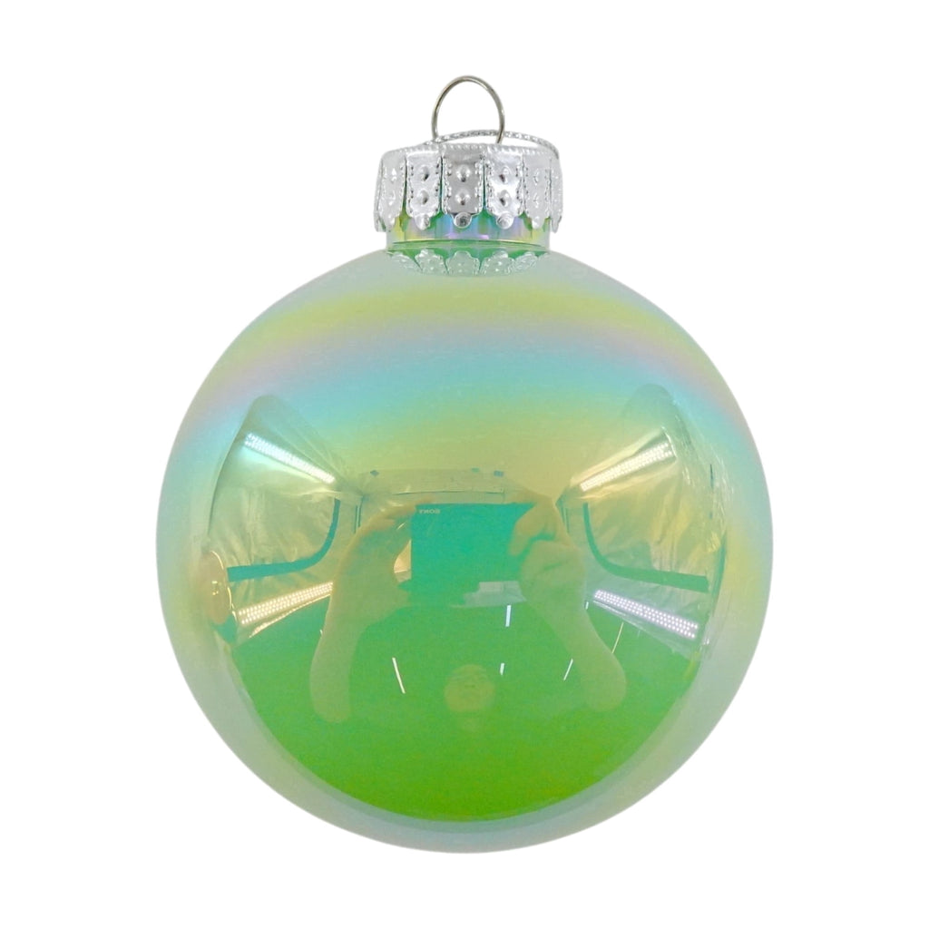 8-Count Multicolor Pastel Iridescent Ball Shatterproof Christmas Ornaments, 4.3", by Holiday Time