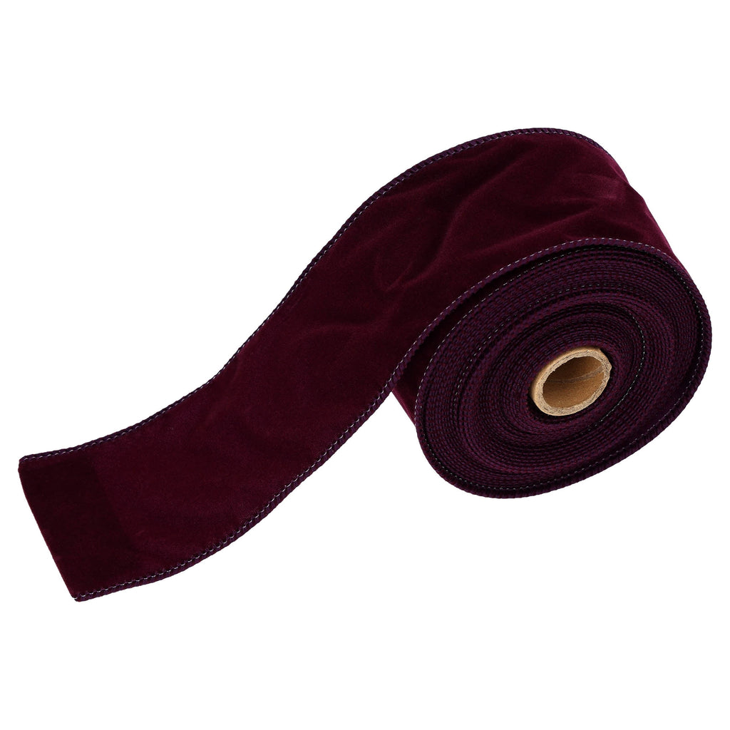 Burgundy Velvet Christmas Ribbon, 2.5" x 25', by Holiday Time