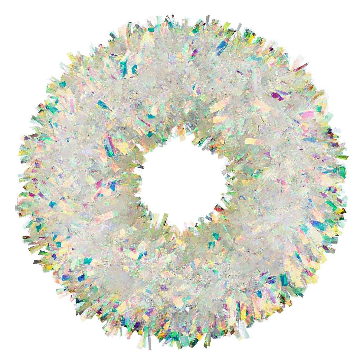 Tinsel Christmas Wreath, Iridescent, 20", by Holiday Time