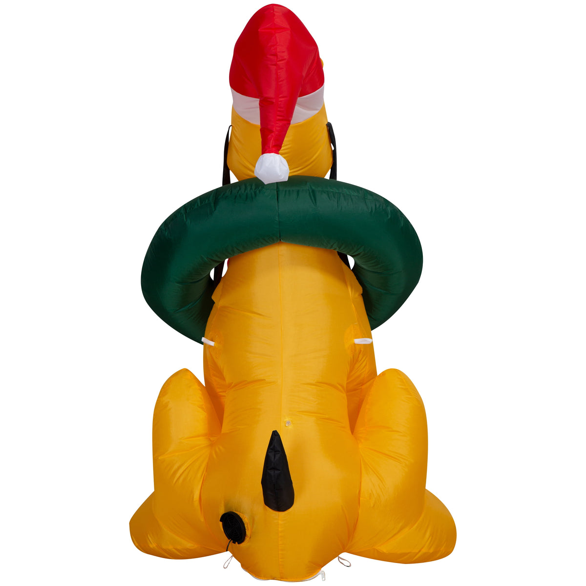 Airblown Christmas Yard Inflatable Light Pluto with Santa Hat and Wreath Disney 4.5 ft