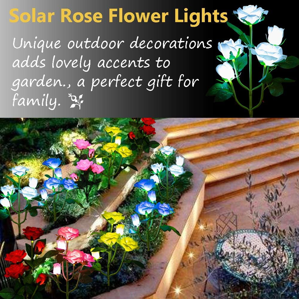 Qishi Solar Red 1.2 V LED Landscape and Walkway Light (2 Pack)